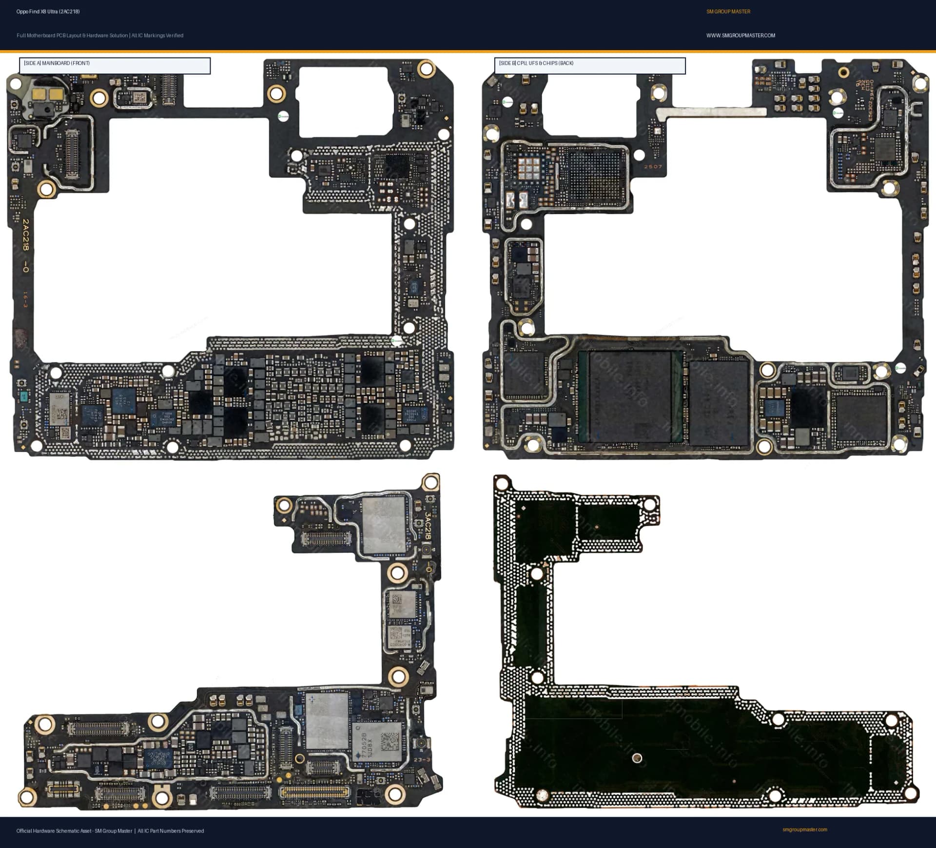 Preview image for Oppo Find X8 Ultra (2AC218) Hardware Solution & Motherboard Layout