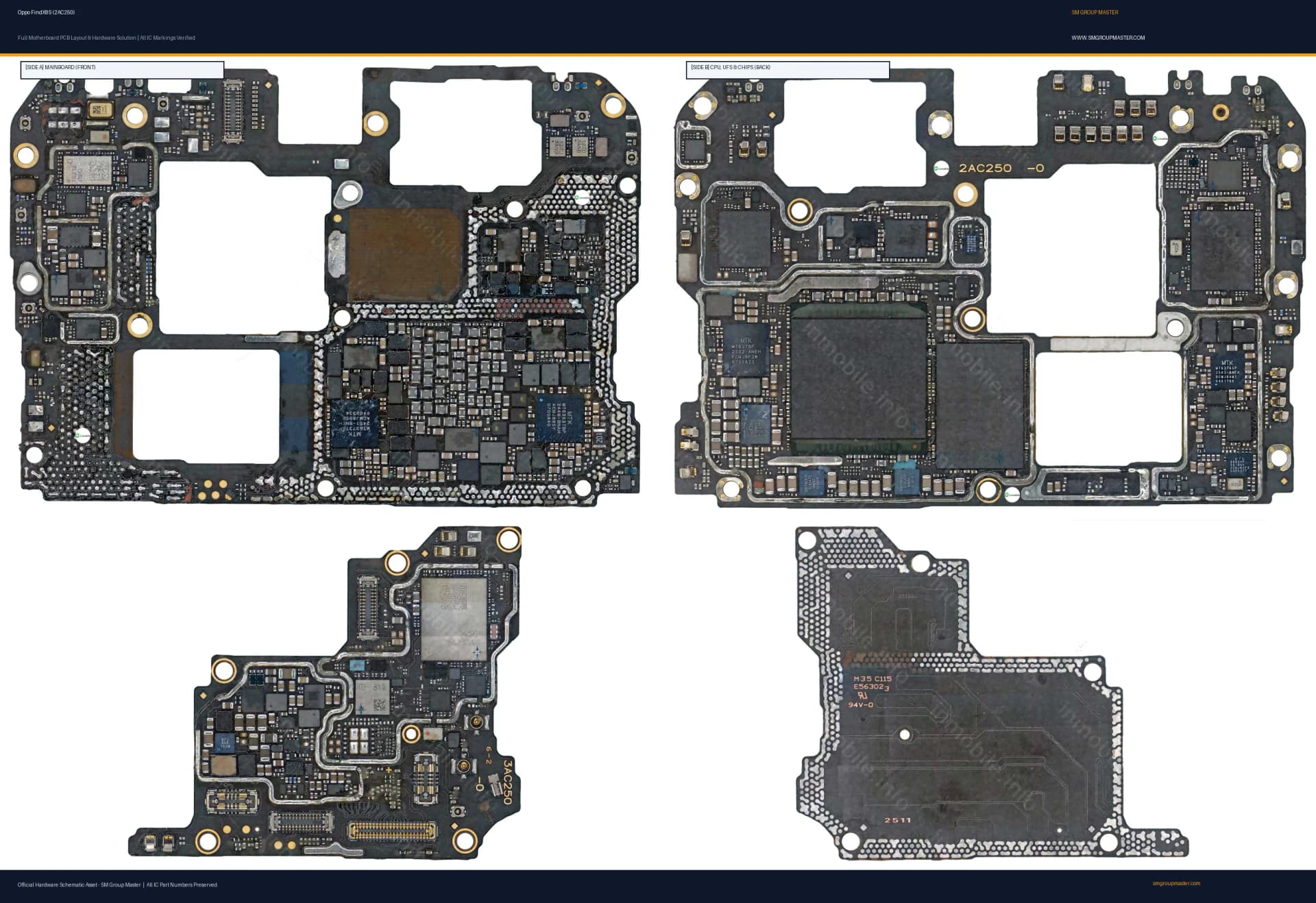 Preview image for Oppo FindX8S (2AC250) Hardware Solution & Motherboard Layout
