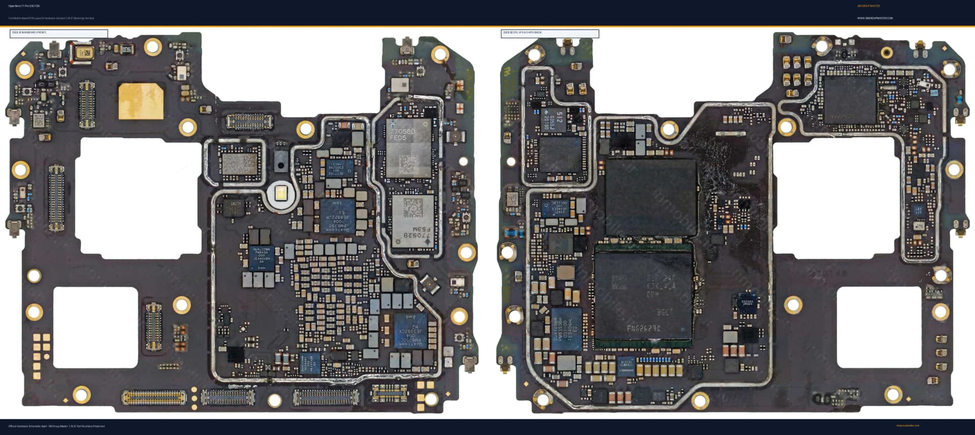 Preview image for Oppo Reno 11 Pro (2AC126) Hardware Solution & Motherboard Layout