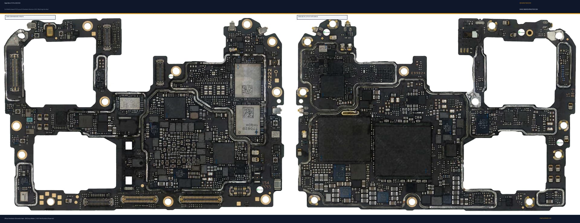 Preview image for Oppo Reno 13 Pro (2AC222) Hardware Solution & Motherboard Layout