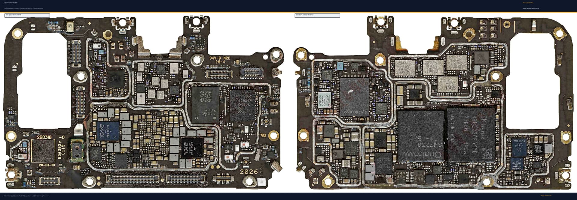Preview image for Oppo Reno 4 5G (2BD318) Hardware Solution & Motherboard Layout