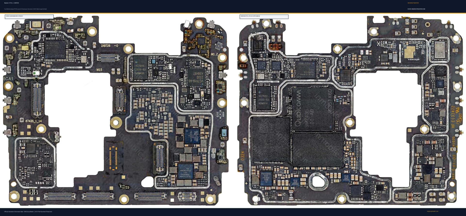 Preview image for Realme 12 Pro + (2AB726) Hardware Solution & Motherboard Layout