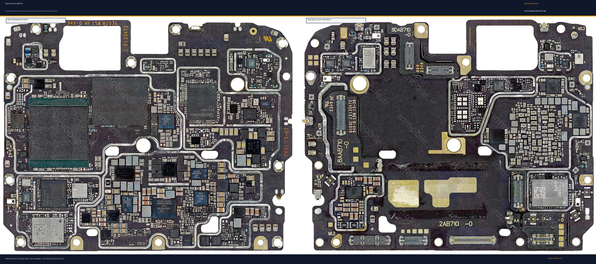 Preview image for Realme GT5 Pro (2AB710) Hardware Solution & Motherboard Layout
