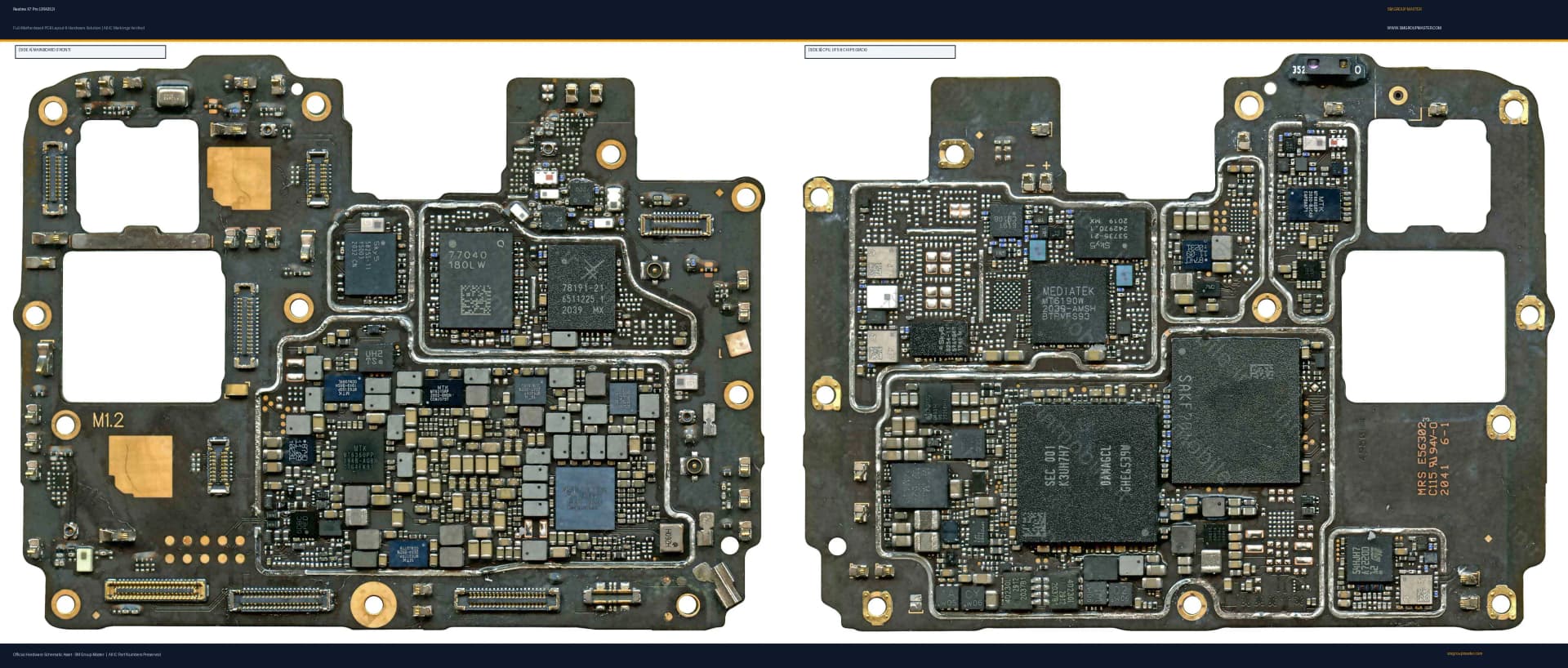 Preview image for Realme X7 Pro (2RA352) Hardware Solution & Motherboard Layout