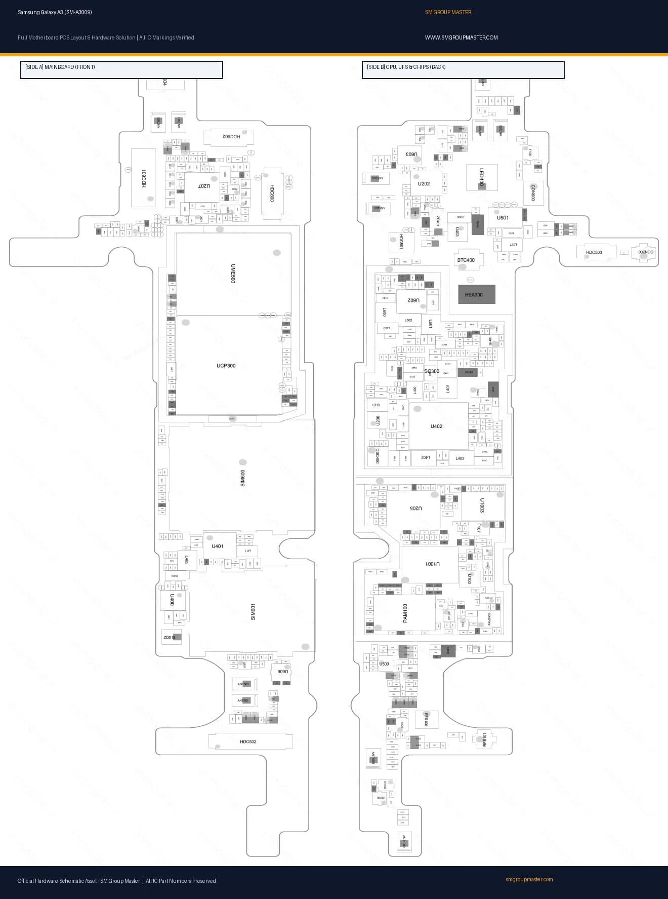 Preview image for Samsung Galaxy A3 (SM-A3009) Hardware Solution & Motherboard Layout