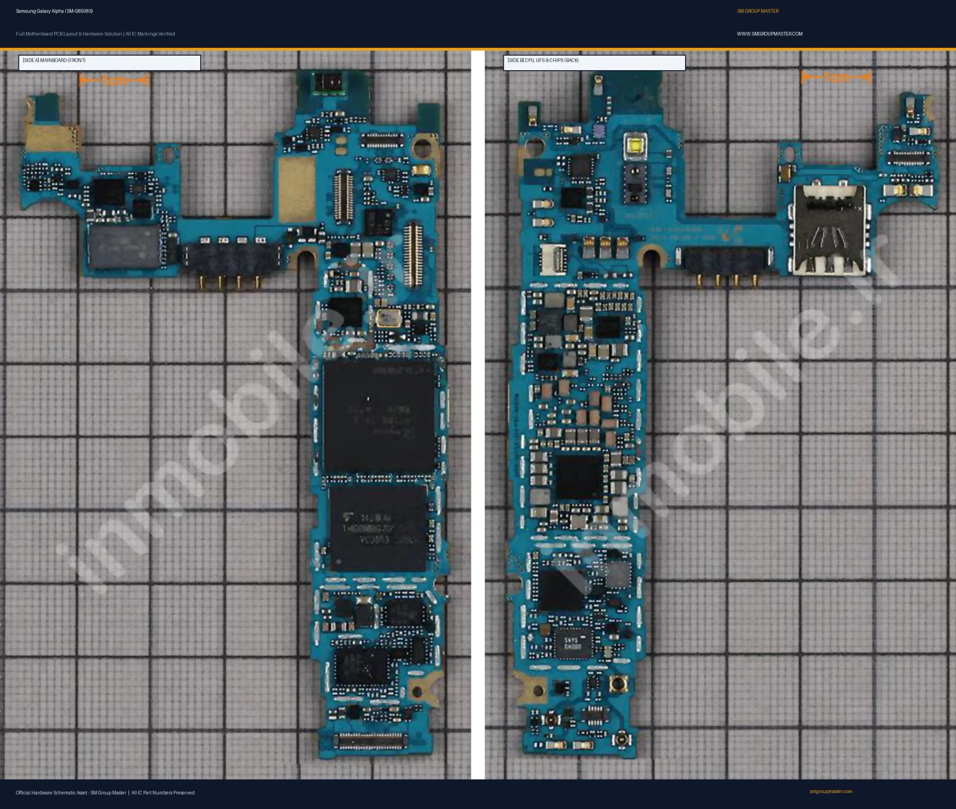 Preview image for Samsung Galaxy Alpha (SM-G8508S) Hardware Solution & Motherboard Layout