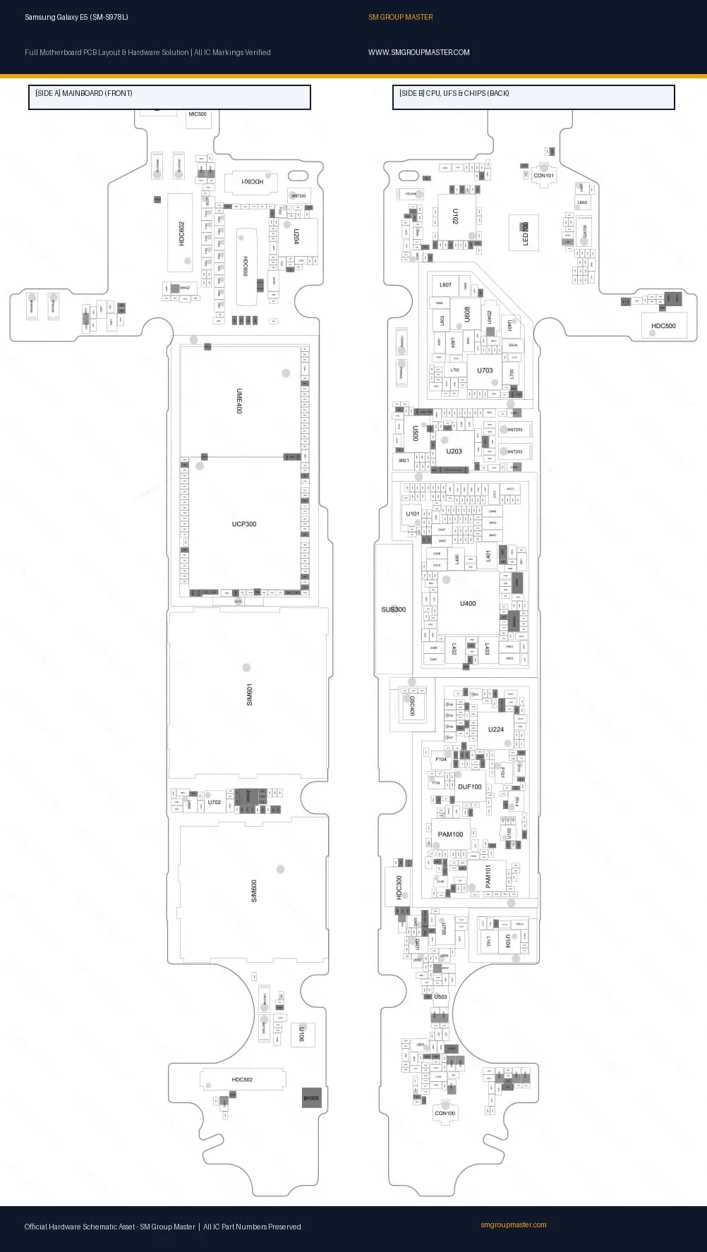 Preview image for Samsung Galaxy E5 (SM-S978L) Hardware Solution & Motherboard Layout