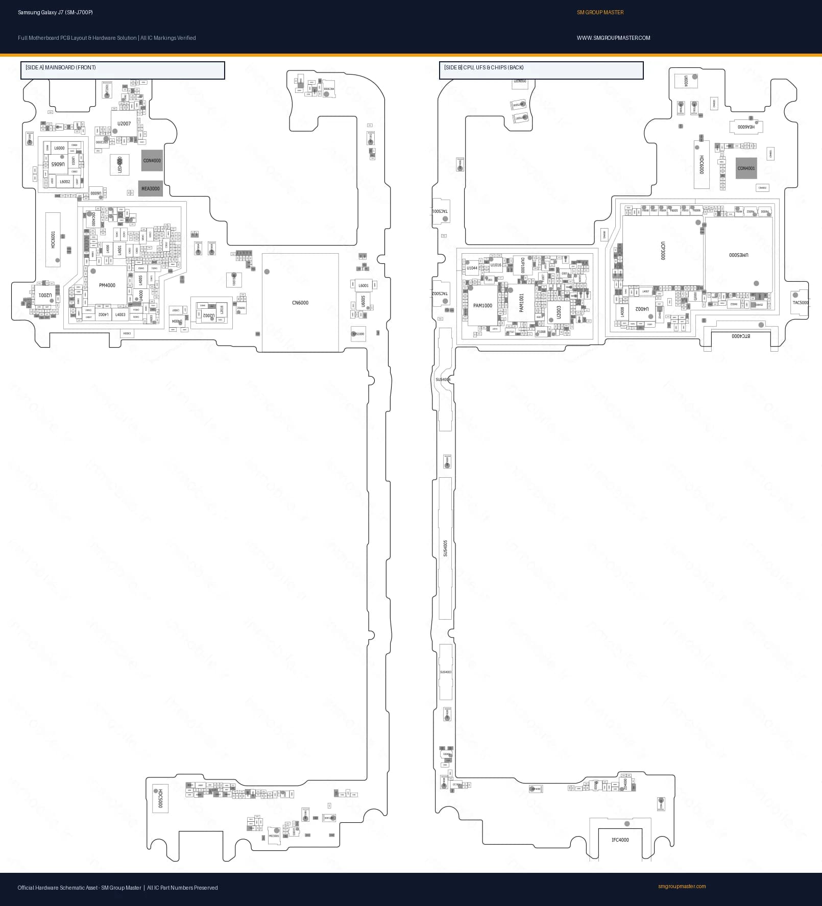 Preview image for Samsung Galaxy J7 (SM-J700P) Hardware Solution & Motherboard Layout