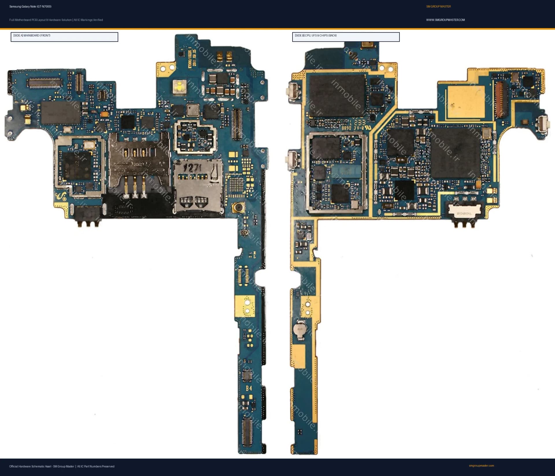 Preview image for Samsung Galaxy Note (GT-N7000) Hardware Solution & Motherboard Layout