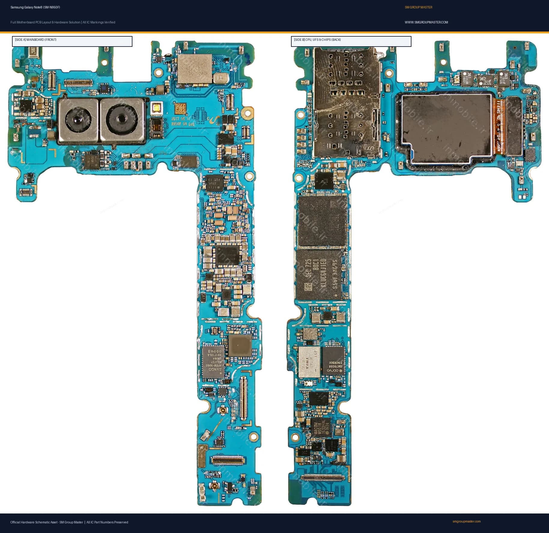 Preview image for Samsung Galaxy Note8 (SM-N950F) Hardware Solution & Motherboard Layout