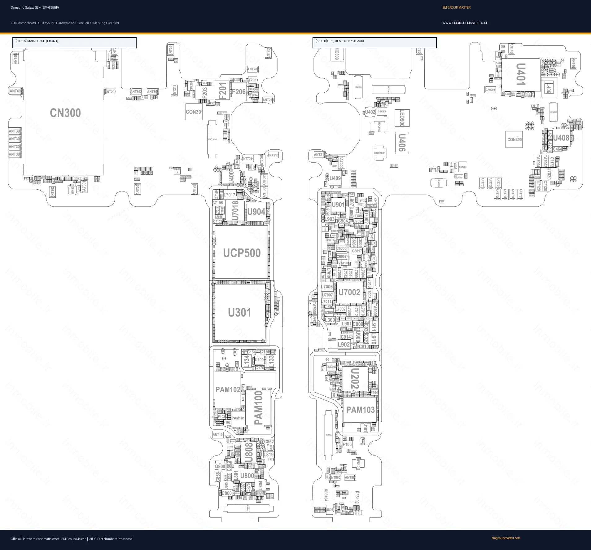 Preview image for Samsung Galaxy S8+ (SM-G955F) Hardware Solution & Motherboard Layout