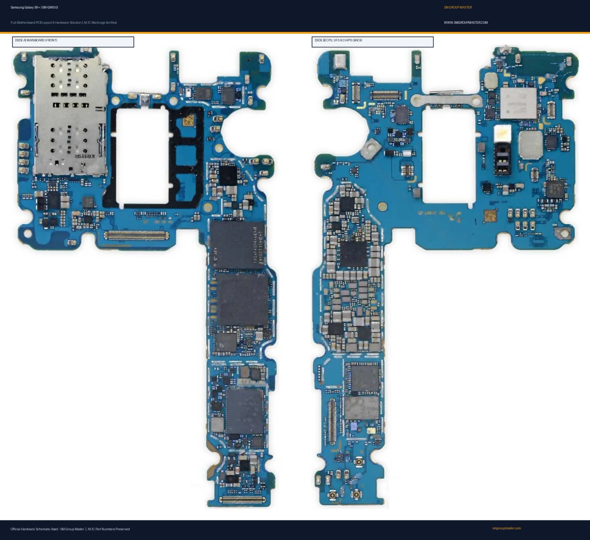 Preview image for Samsung Galaxy S9+ (SM-G965U) Hardware Solution & Motherboard Layout