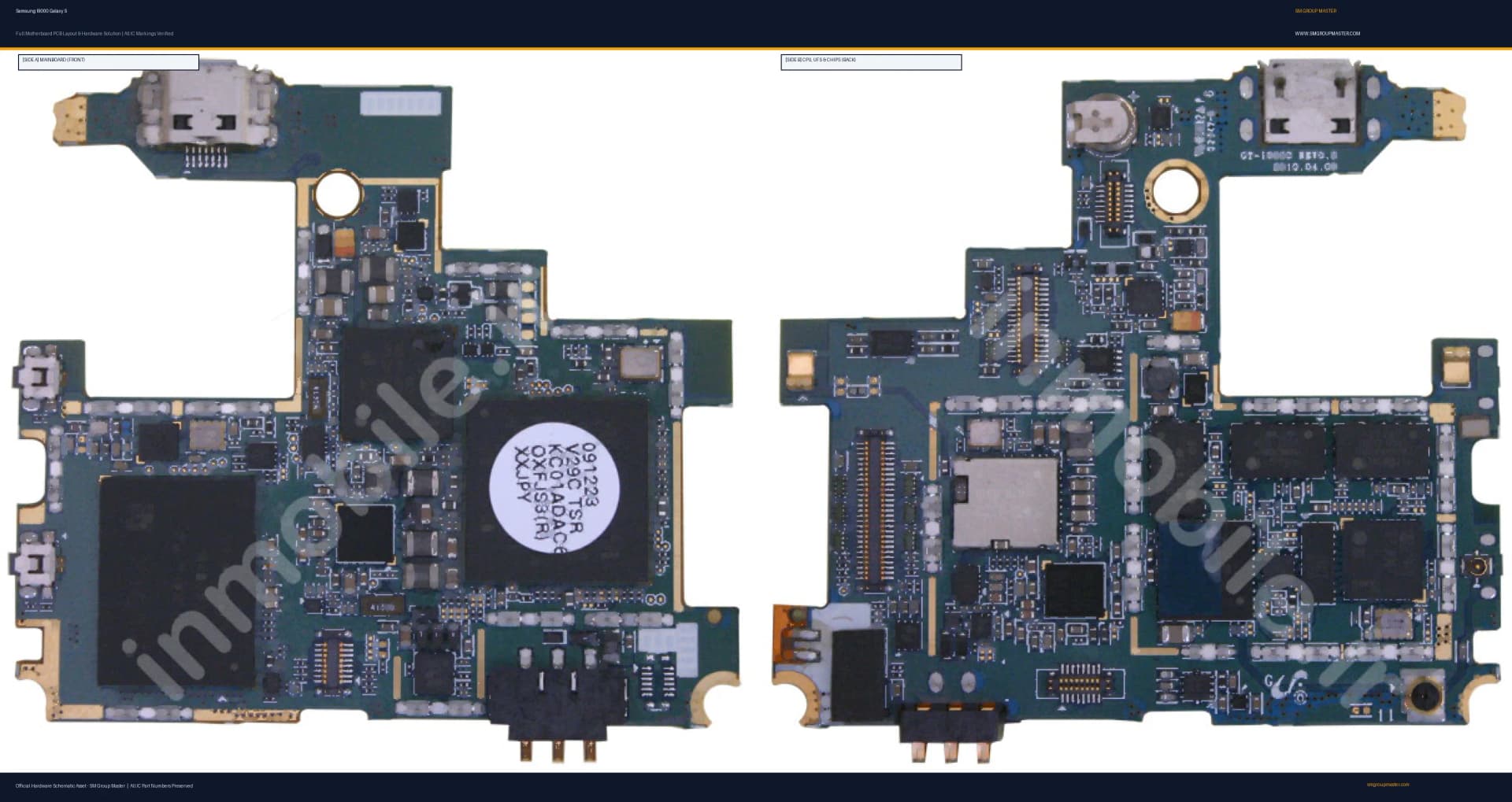 Preview image for Samsung I9000 Galaxy S Hardware Solution & Motherboard Layout