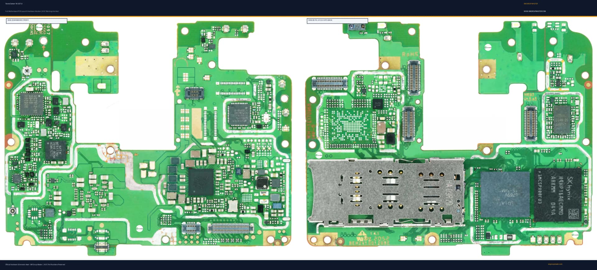 Preview image for Tecno Camon 16 (CE7J) Hardware Solution & Motherboard Layout