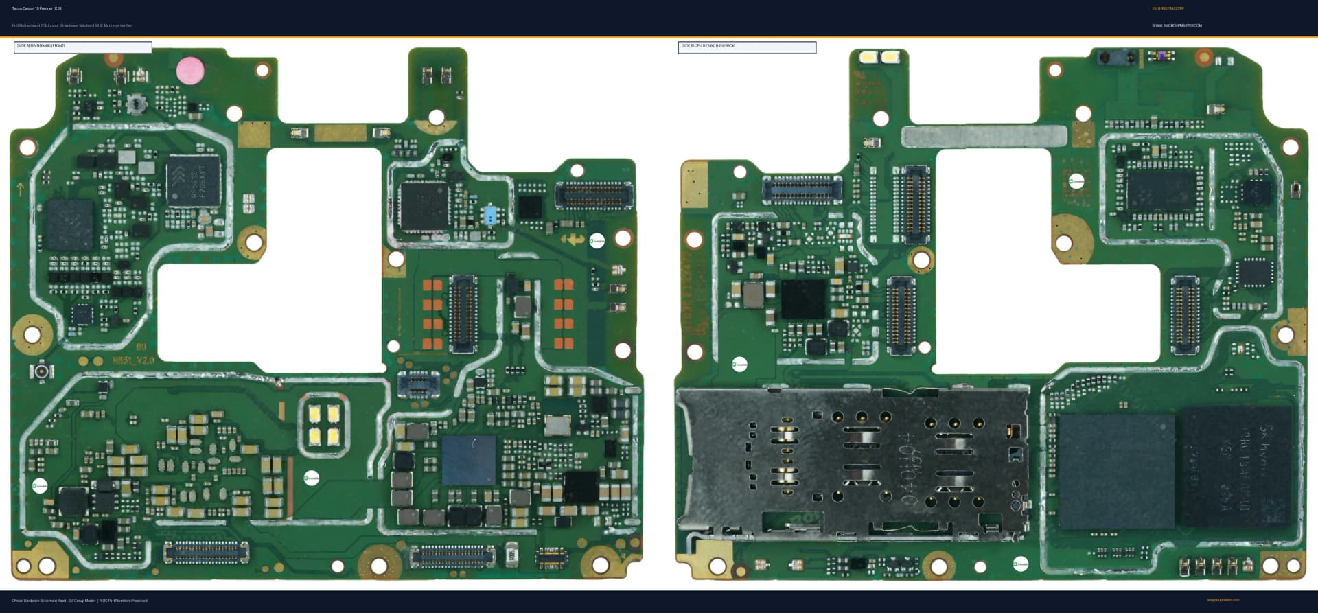 Preview image for Tecno Camon 16 Premier (CE9) Hardware Solution & Motherboard Layout