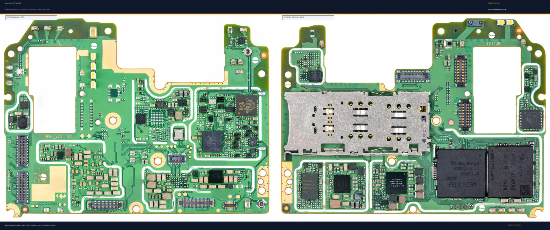 Preview image for Tecno Camon 17 Pro (CG8) Hardware Solution & Motherboard Layout