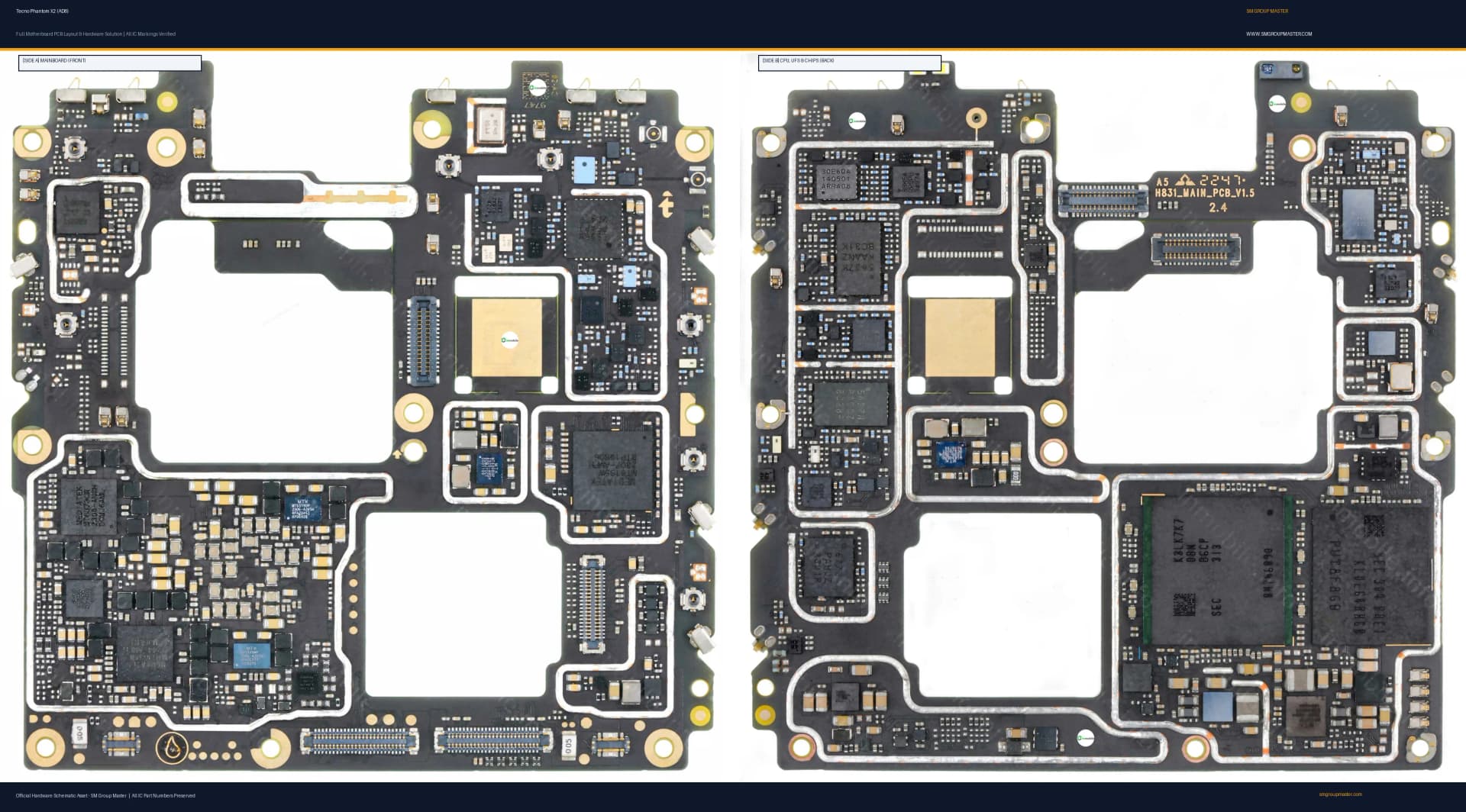 Preview image for Tecno Phantom X2 (AD8) Hardware Solution & Motherboard Layout