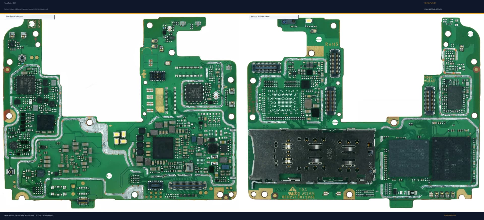 Preview image for Tecno Spark 6 (KE7) Hardware Solution & Motherboard Layout