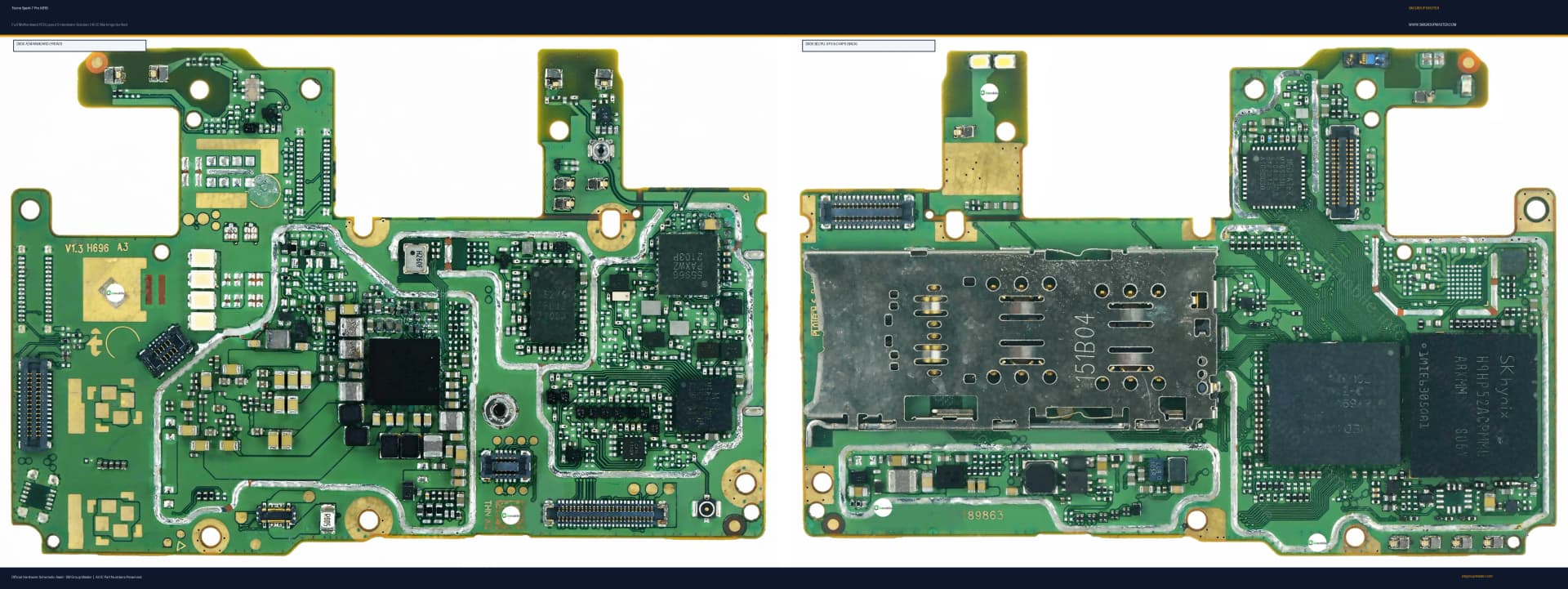 Preview image for Tecno Spark 7 Pro (KF8) Hardware Solution & Motherboard Layout