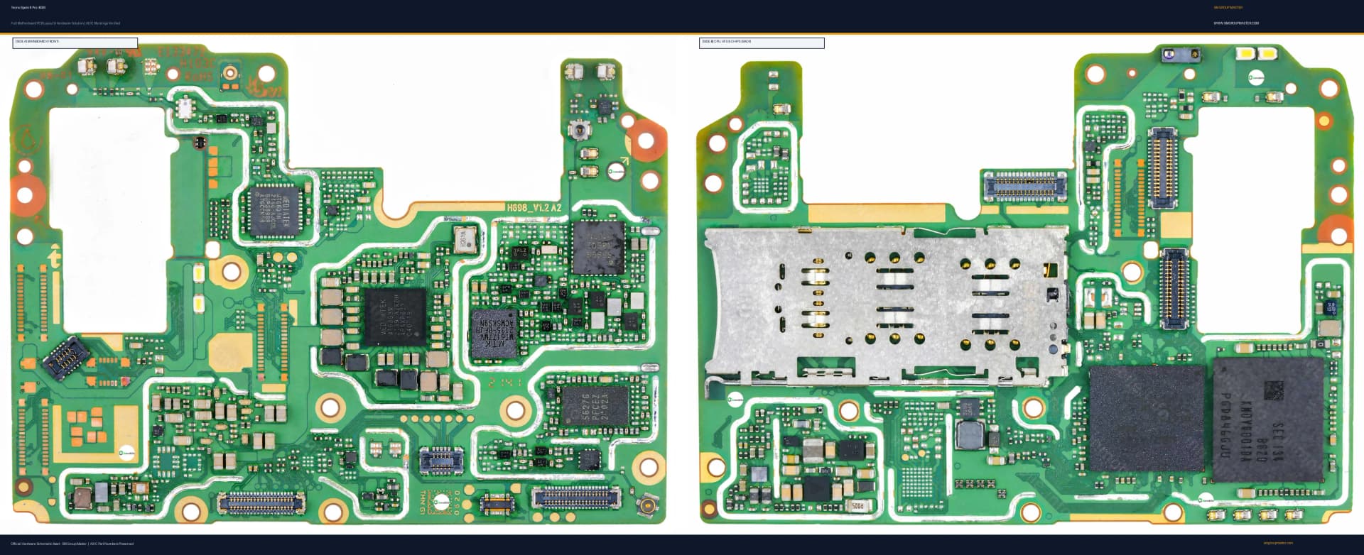 Preview image for Tecno Spark 8 Pro (KG8) Hardware Solution & Motherboard Layout