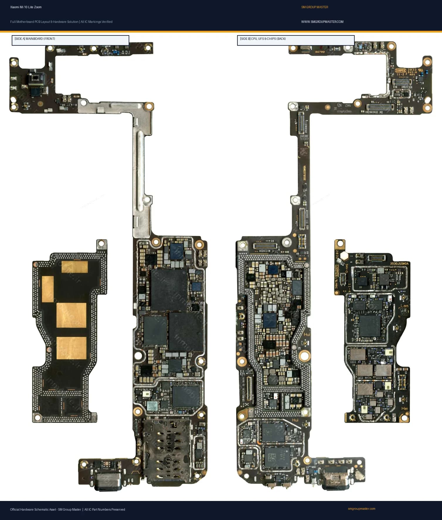 Preview image for Xiaomi Mi 10 Lite Zoom Hardware Solution & Motherboard Layout