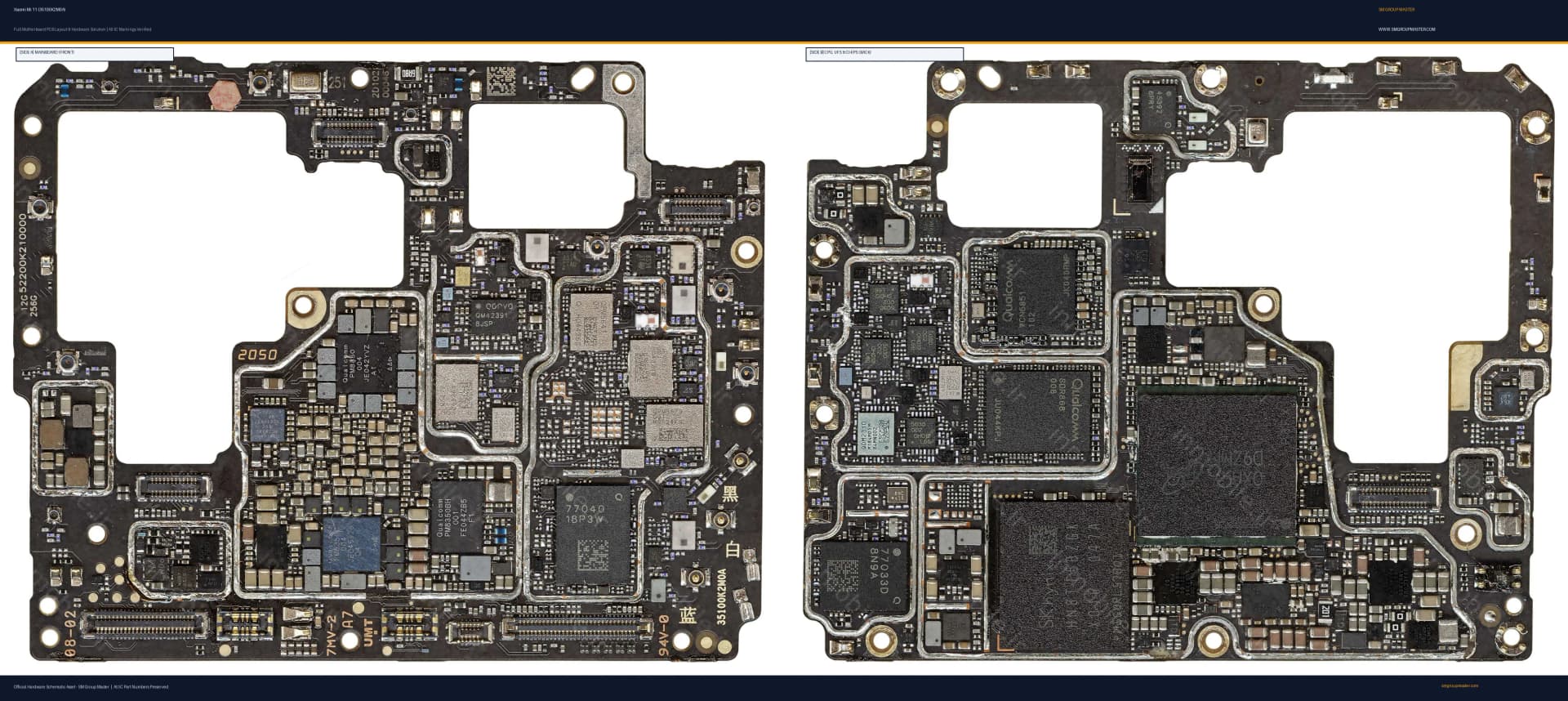 Preview image for Xiaomi Mi 11 (35100K2M0A) Hardware Solution & Motherboard Layout