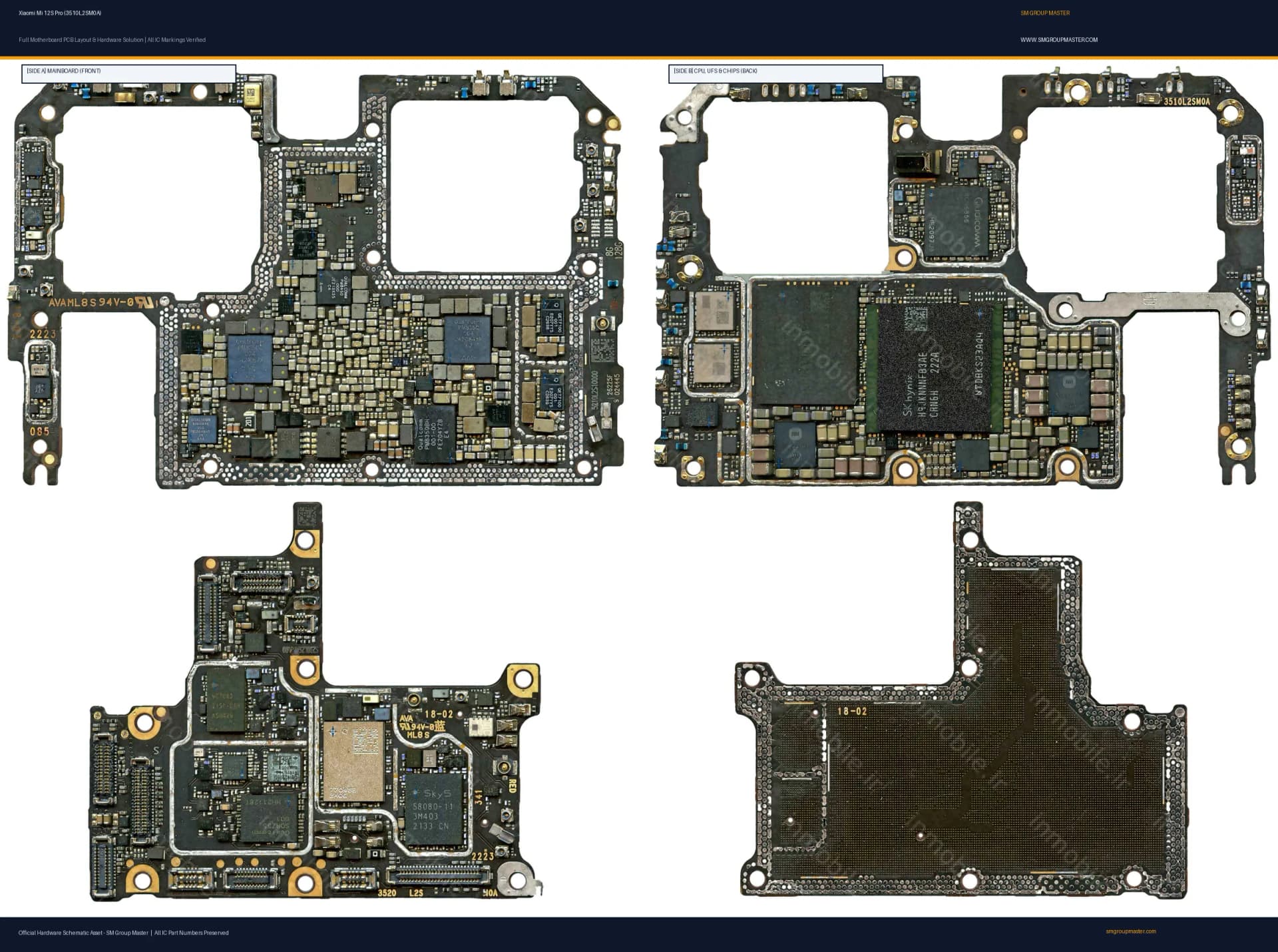 Preview image for Xiaomi Mi 12S Pro (3510L2SM0A) Hardware Solution & Motherboard Layout