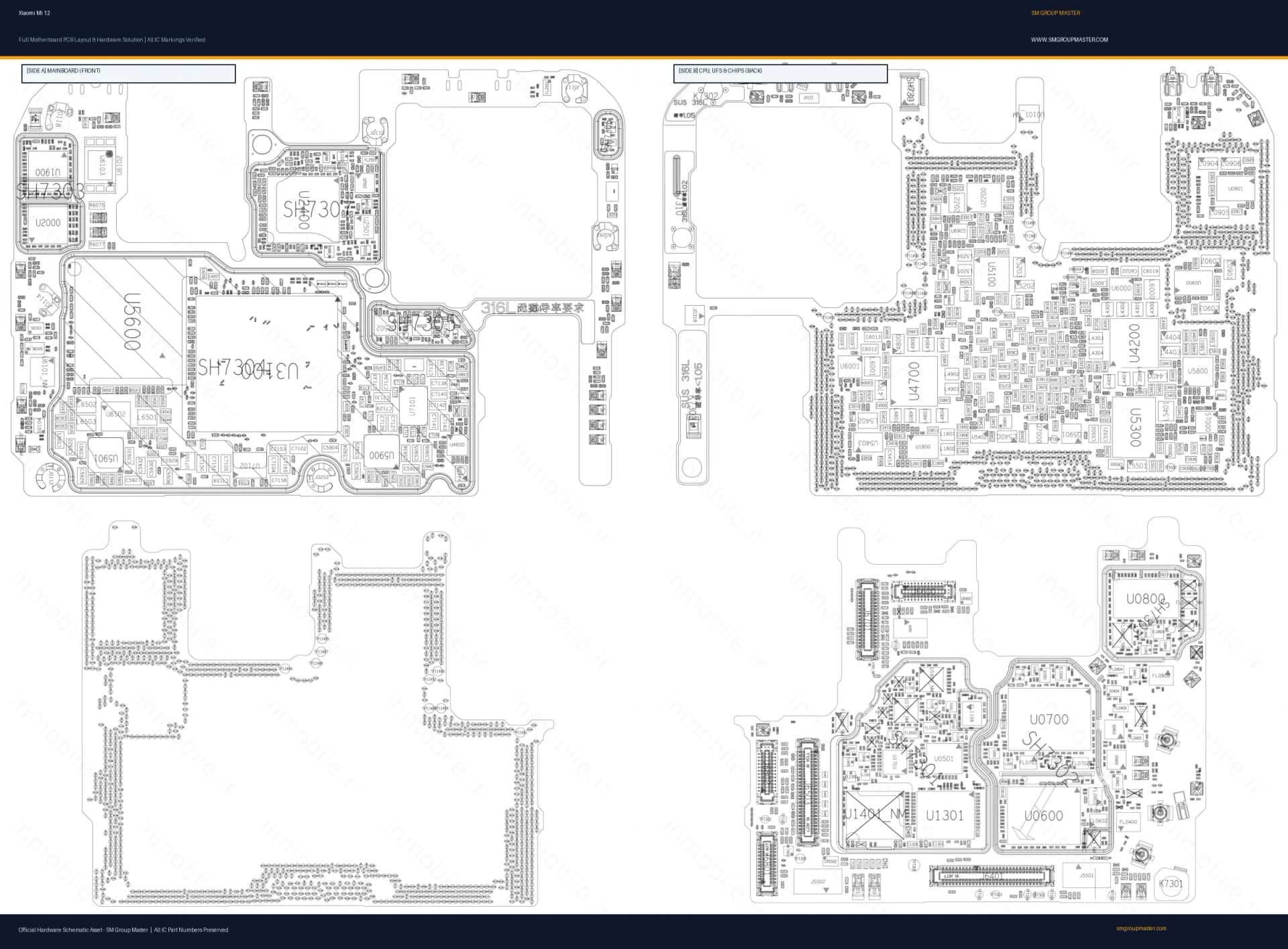 Preview image for Xiaomi Mi 12 Hardware Solution & Motherboard Layout