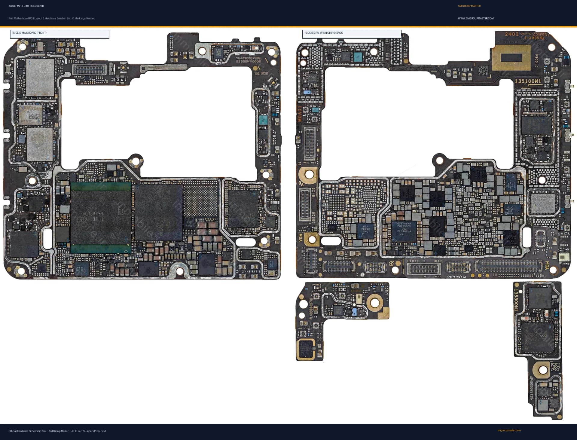 Preview image for Xiaomi Mi 14 Ultra (135300N1) Hardware Solution & Motherboard Layout