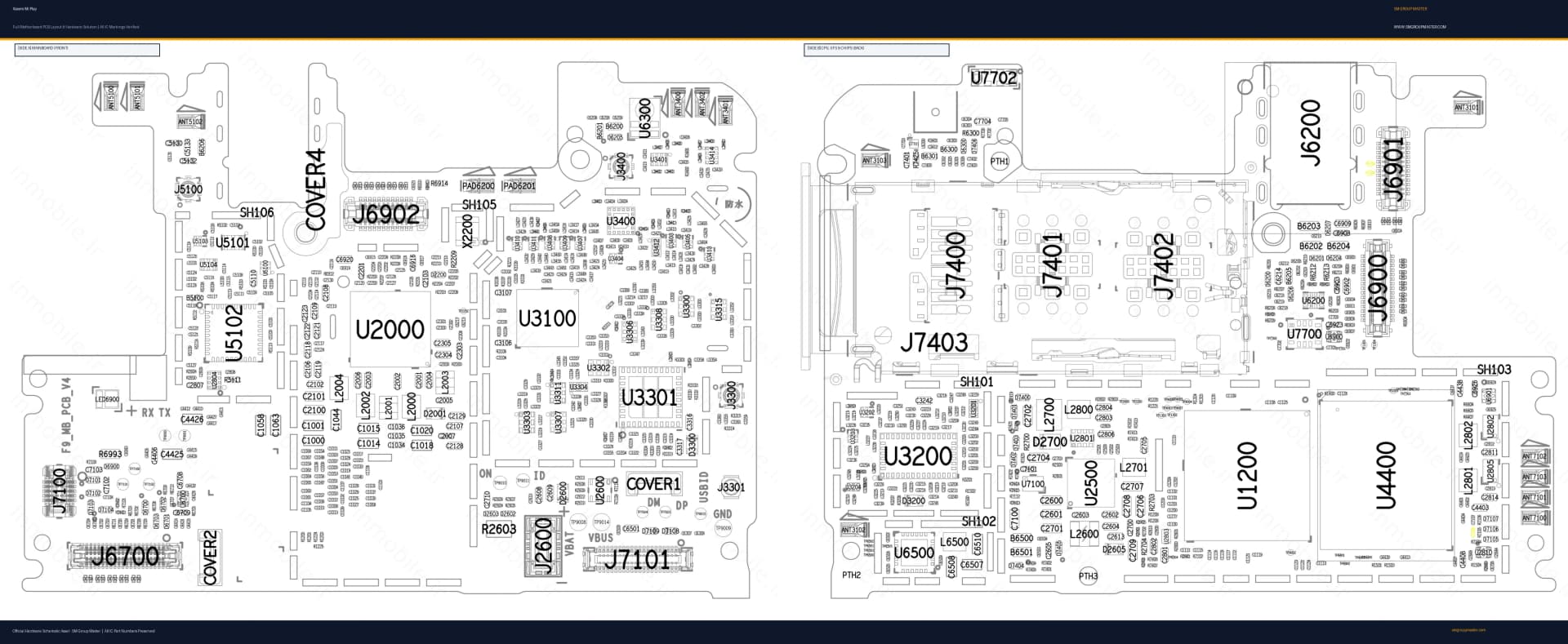 Preview image for Xiaomi Mi Play Hardware Solution & Motherboard Layout