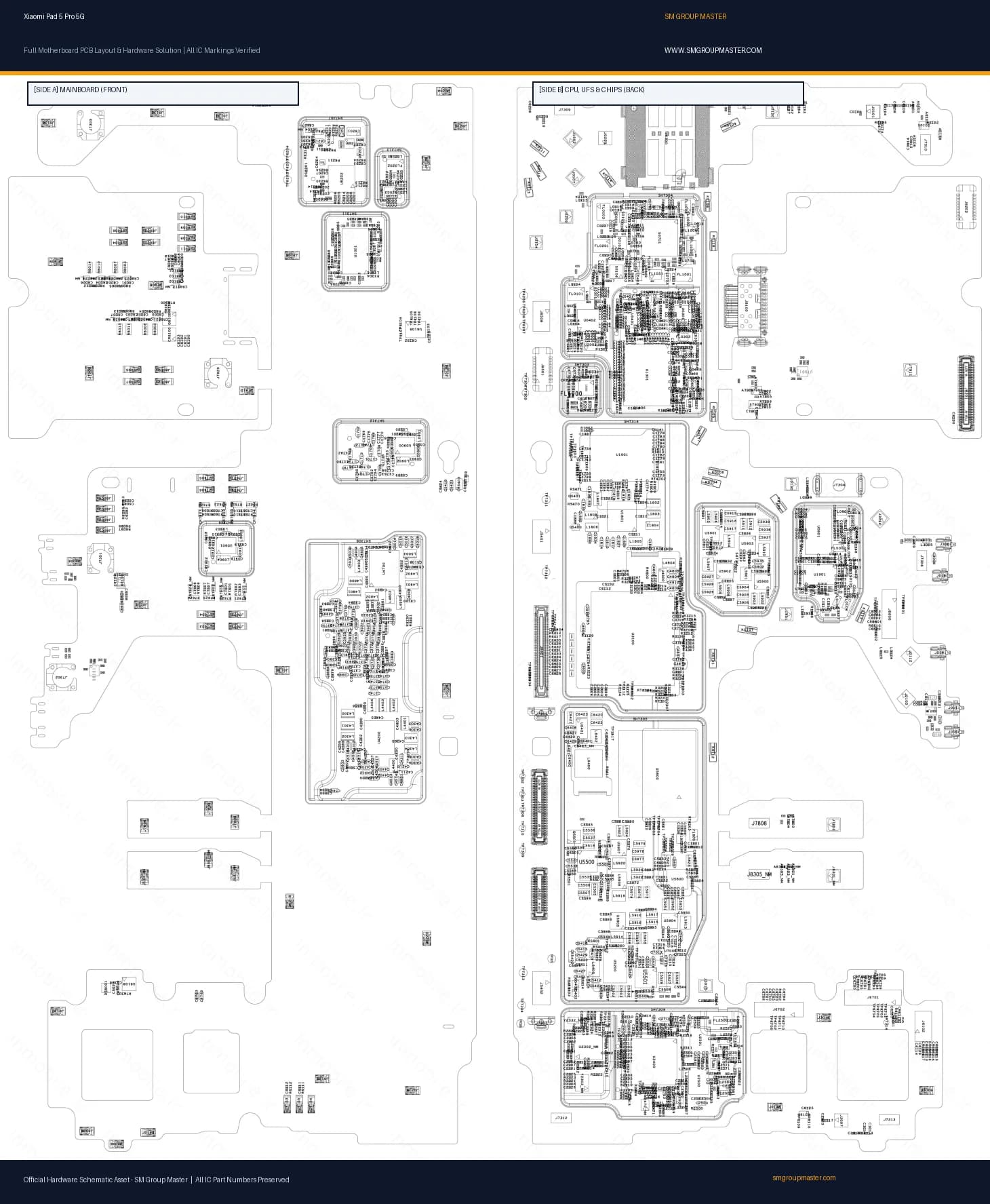 Preview image for Xiaomi Pad 5 Pro 5G Hardware Solution & Motherboard Layout