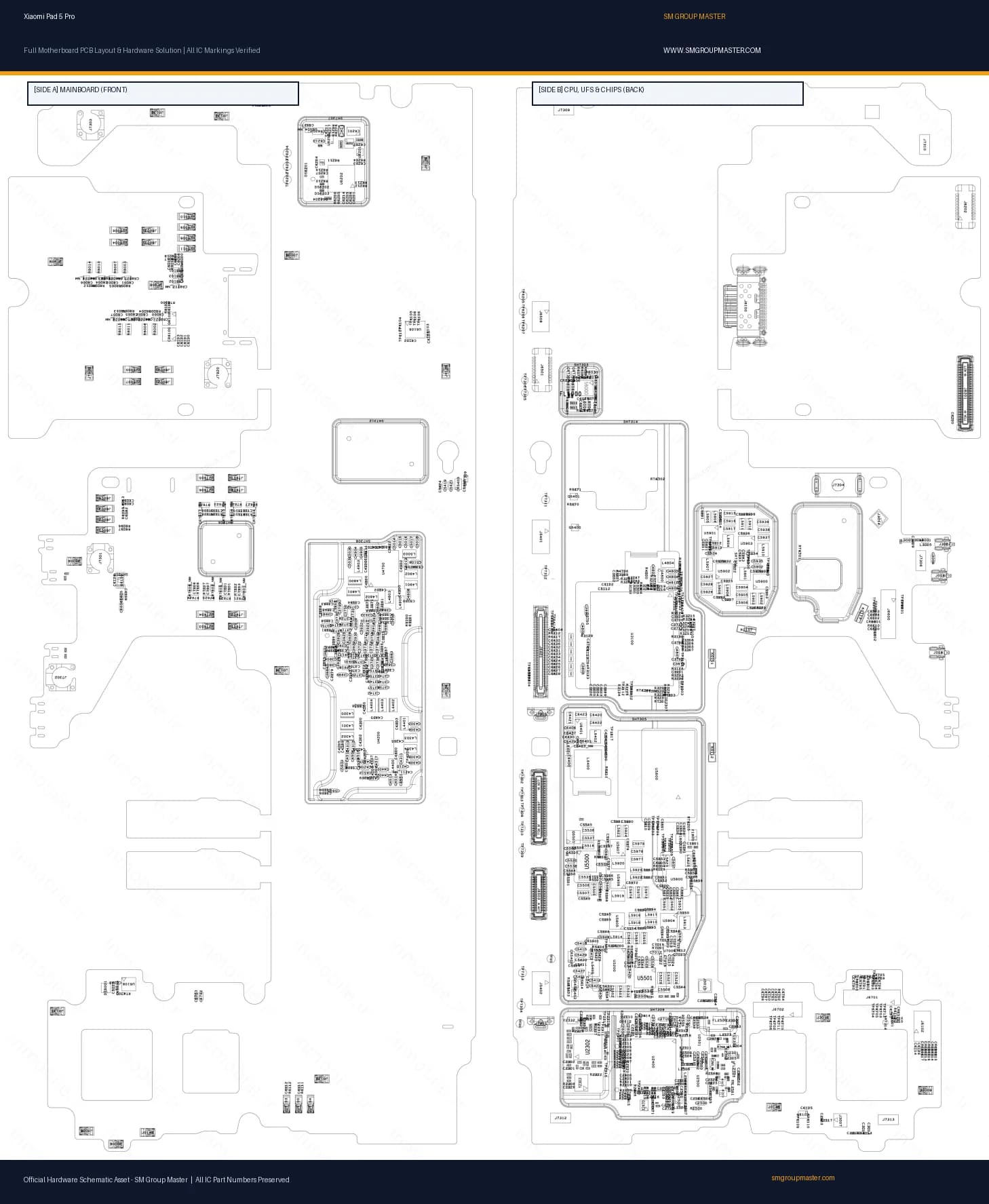 Preview image for Xiaomi Pad 5 Pro Hardware Solution & Motherboard Layout