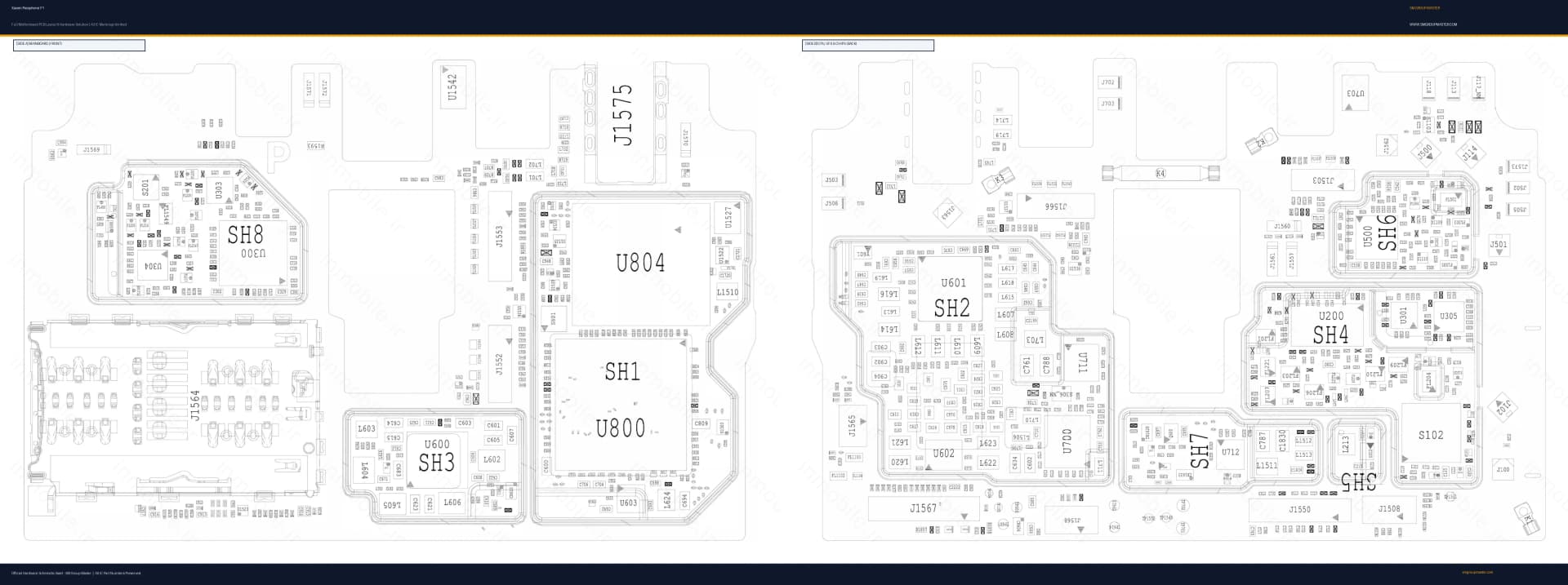 Preview image for Xiaomi Pocophone F1 Hardware Solution & Motherboard Layout