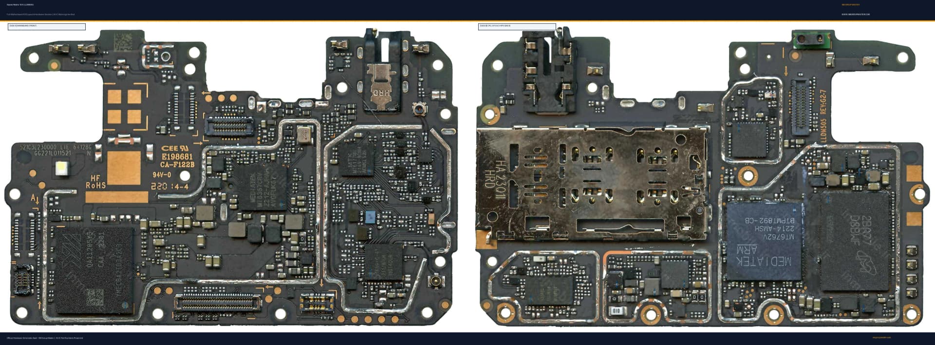 Preview image for Xiaomi Redmi 10A (LLDM505) Hardware Solution & Motherboard Layout