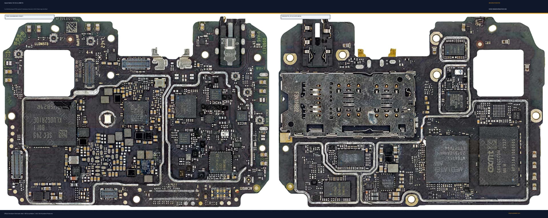 Preview image for Xiaomi Redmi 13C 5G (LLDM573) Hardware Solution & Motherboard Layout