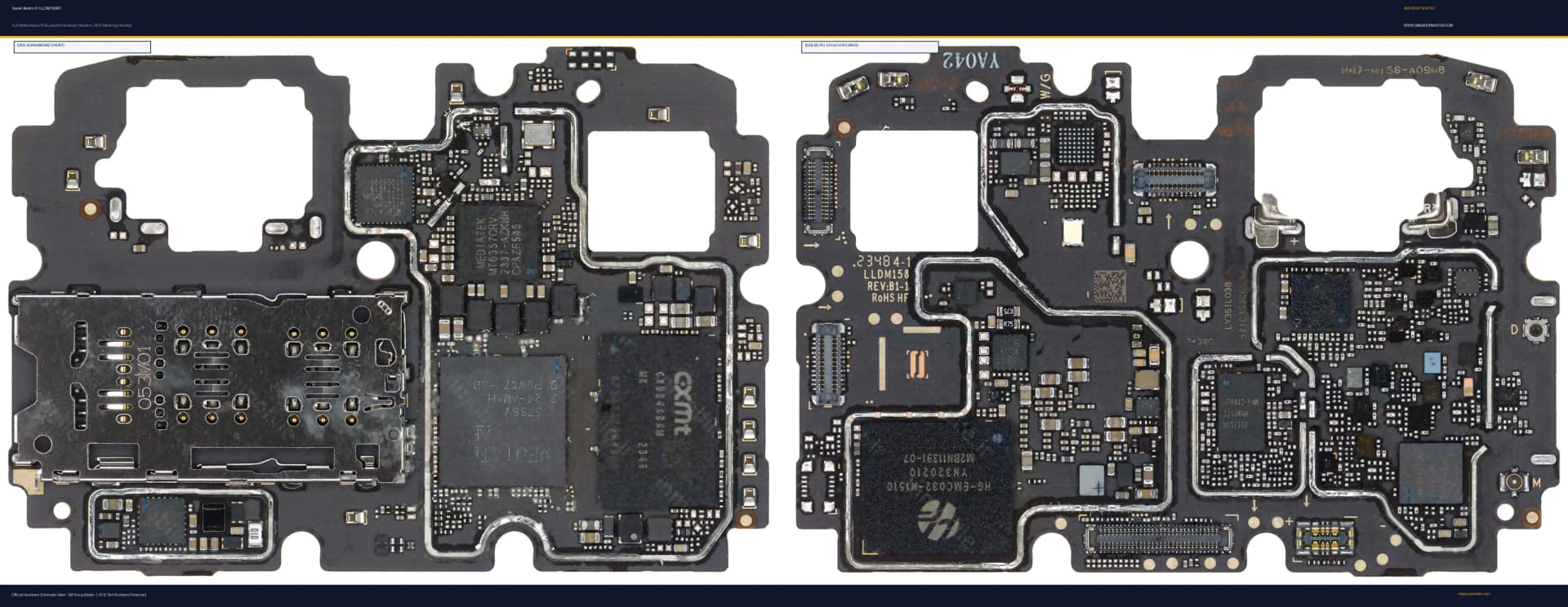 Preview image for Xiaomi Redmi A1 (LLDM158B1) Hardware Solution & Motherboard Layout