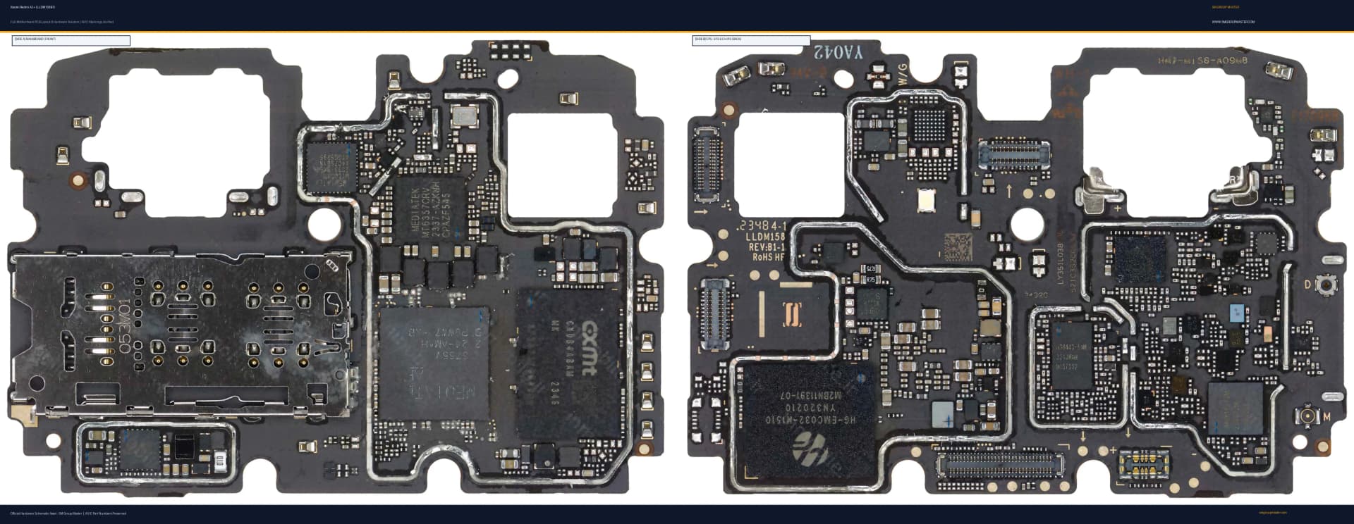 Preview image for Xiaomi Redmi A2 (LLDM158B1) Hardware Solution & Motherboard Layout