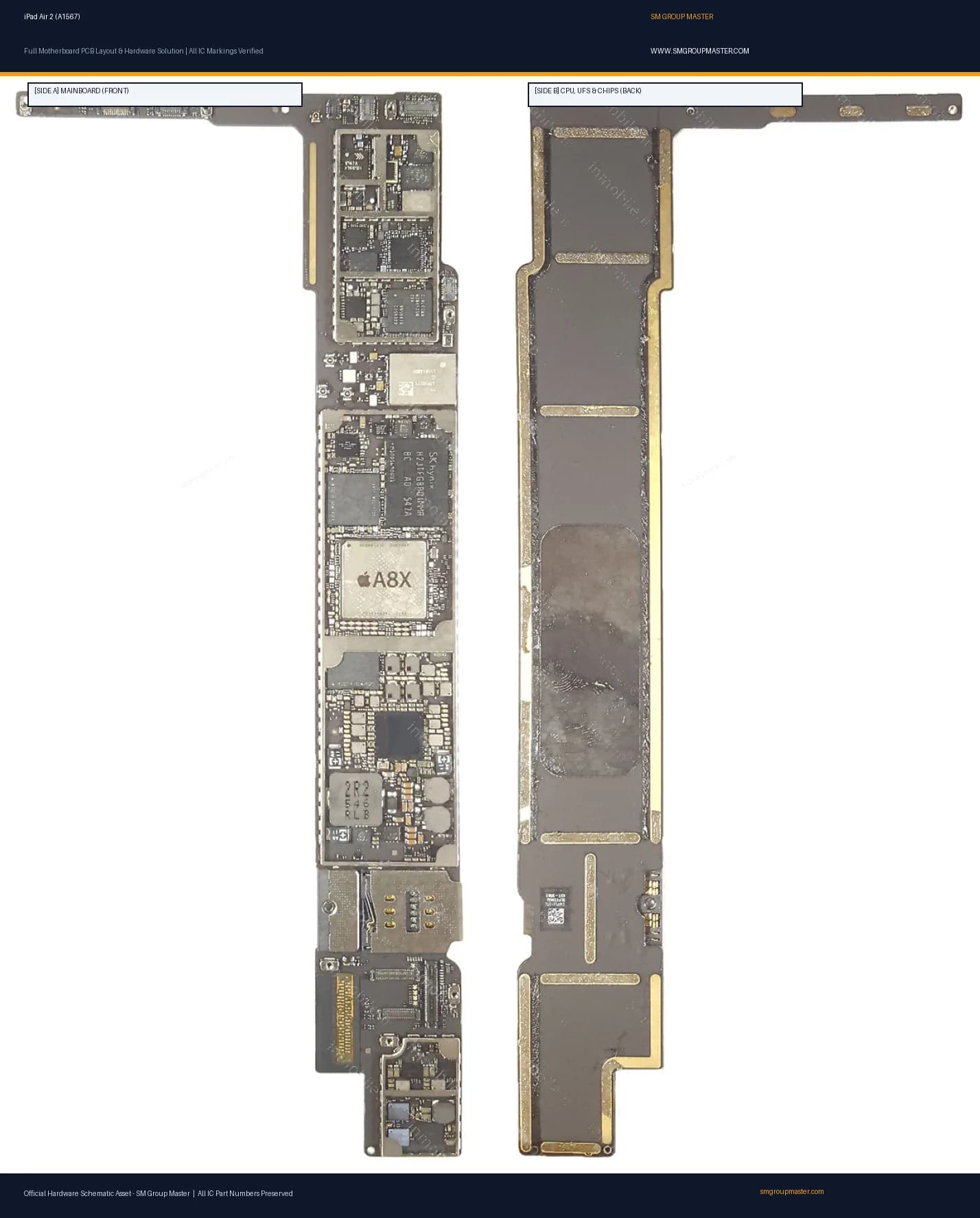 Preview image for iPad Air 2 (A1567) Hardware Solution & Motherboard Layout