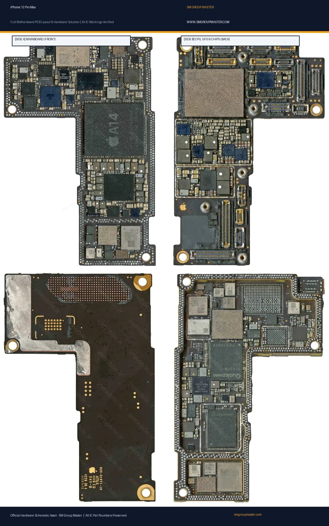 Preview image for iPhone 12 Pro Max Hardware Solution & Motherboard Layout