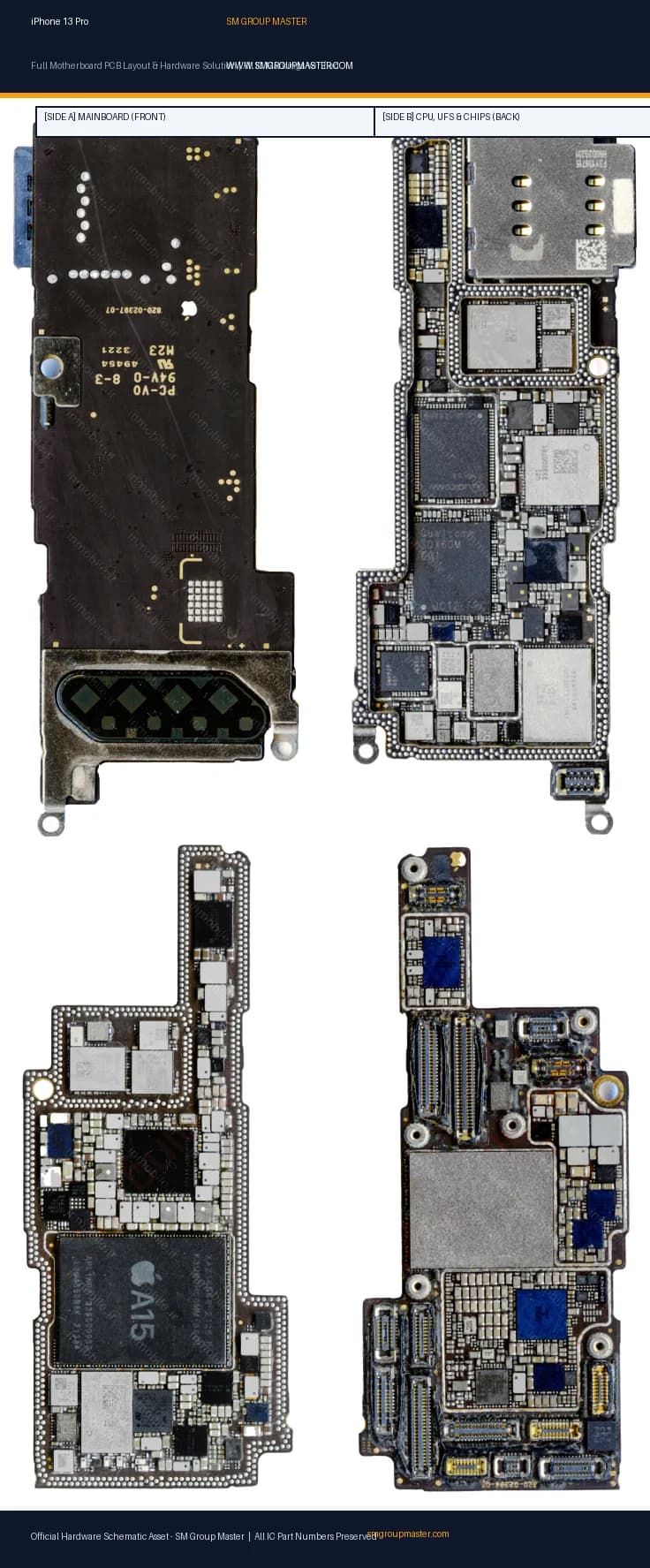 Preview image for iPhone 13 Pro Hardware Solution & Motherboard Layout