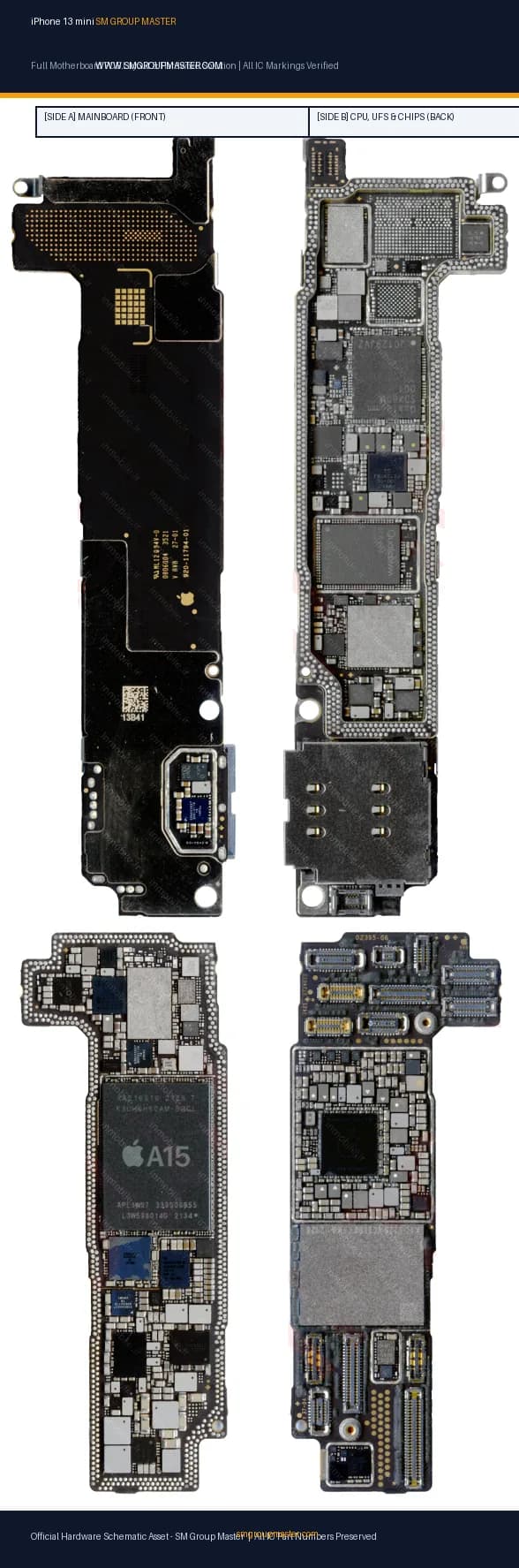 Preview image for iPhone 13 mini Hardware Solution & Motherboard Layout