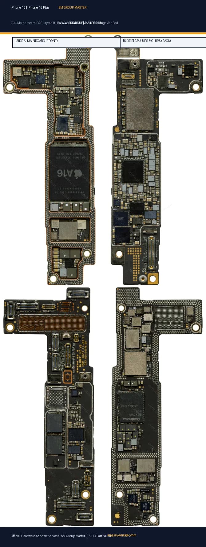 Preview image for iPhone 15 | iPhone 15 Plus Hardware Solution & Motherboard Layout