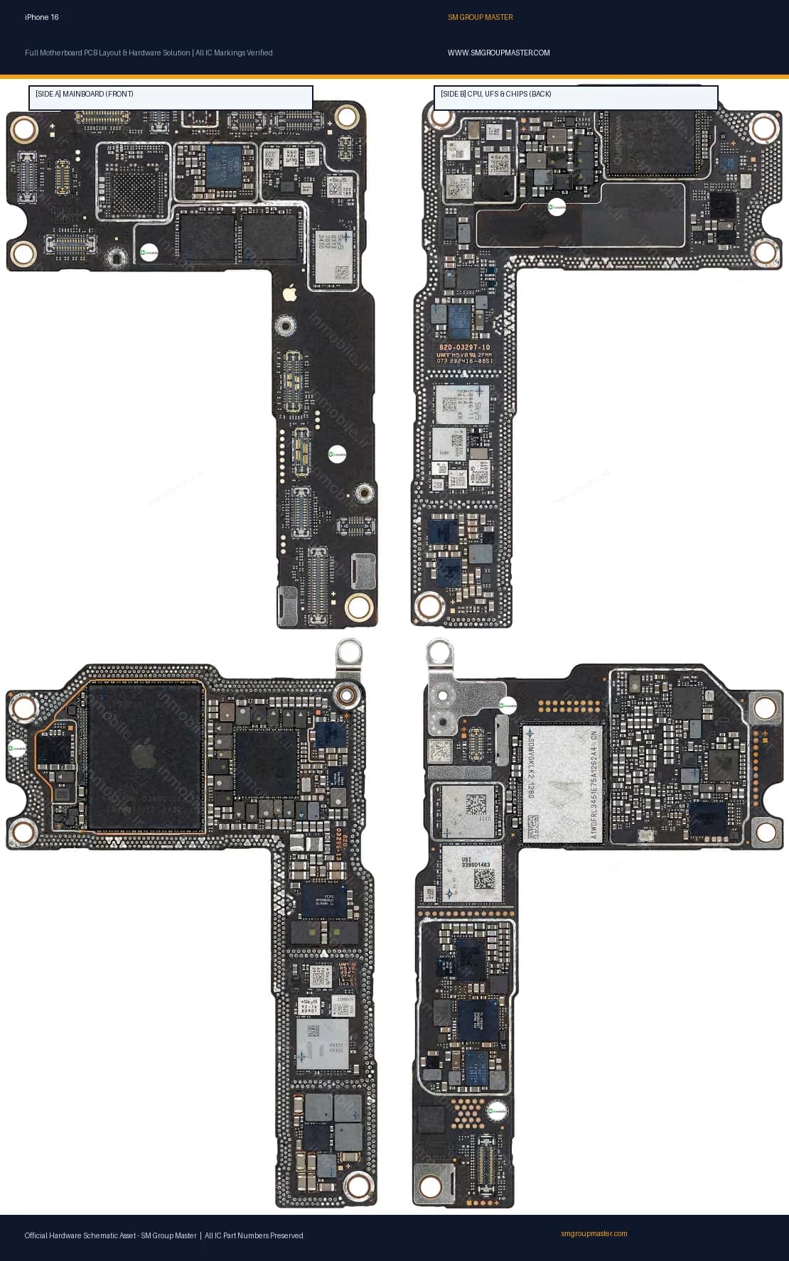 Preview image for iPhone 16 Hardware Solution & Motherboard Layout