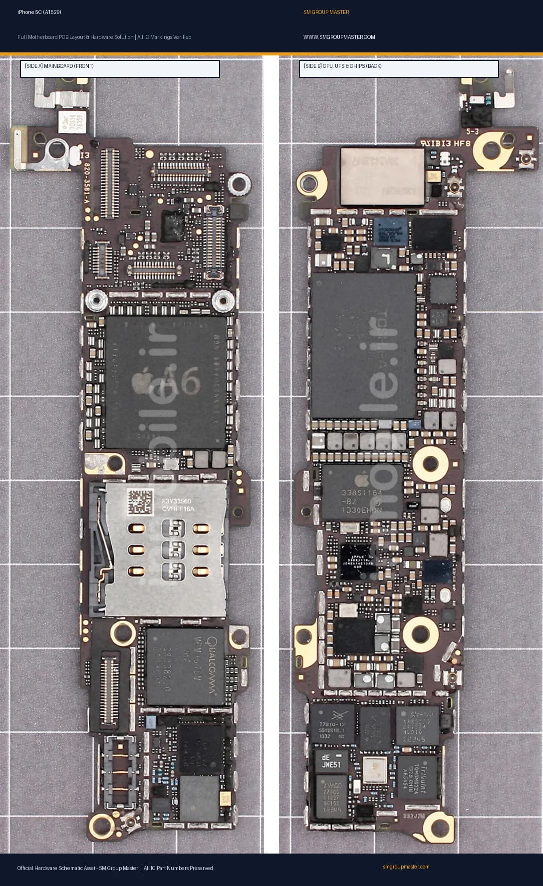 Preview image for iPhone 5C (A1529) Hardware Solution & Motherboard Layout