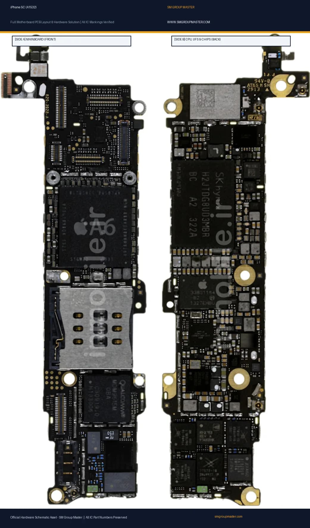 Preview image for iPhone 5C (A1532) Hardware Solution & Motherboard Layout