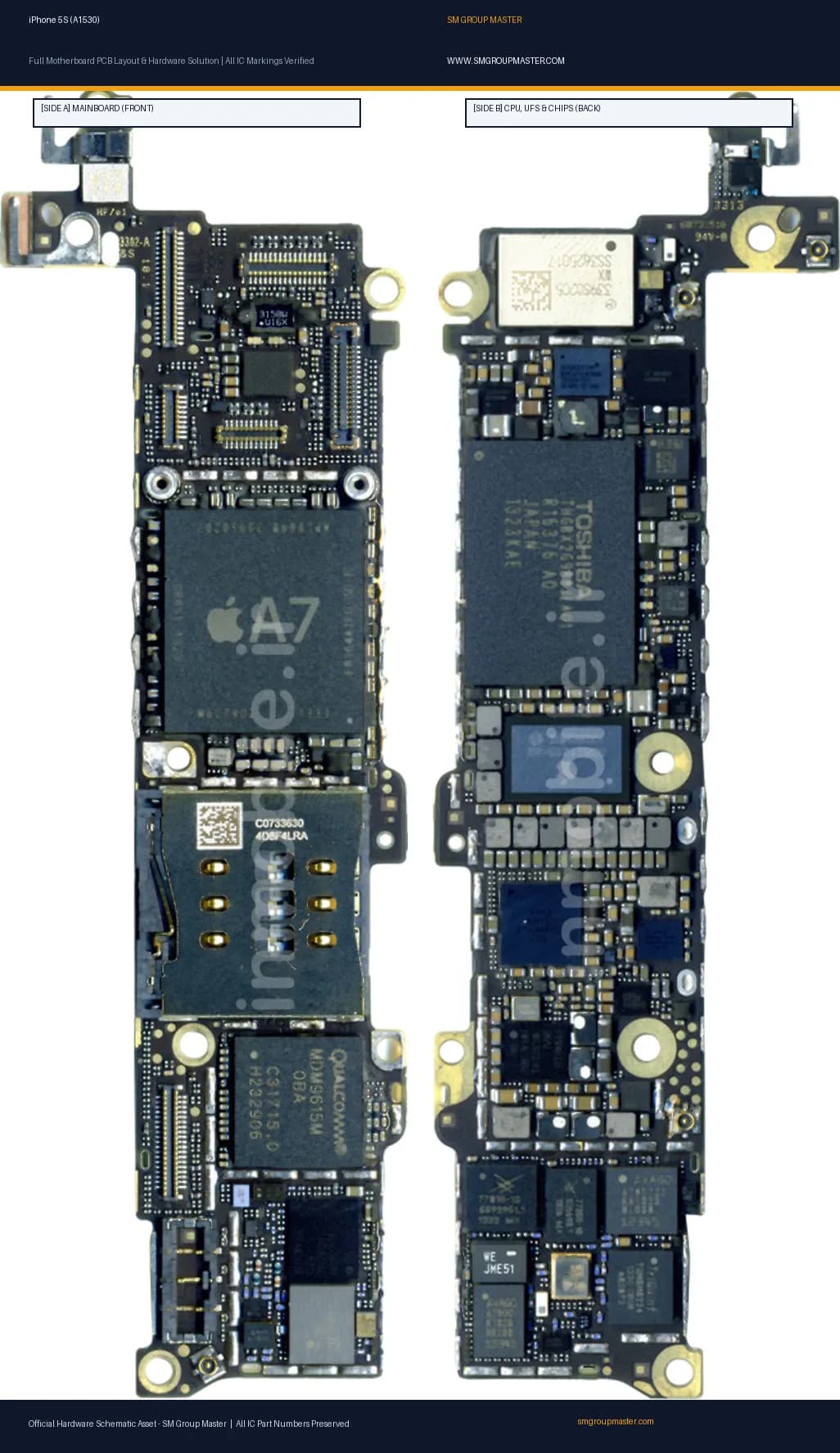 Preview image for iPhone 5S (A1530) Hardware Solution & Motherboard Layout