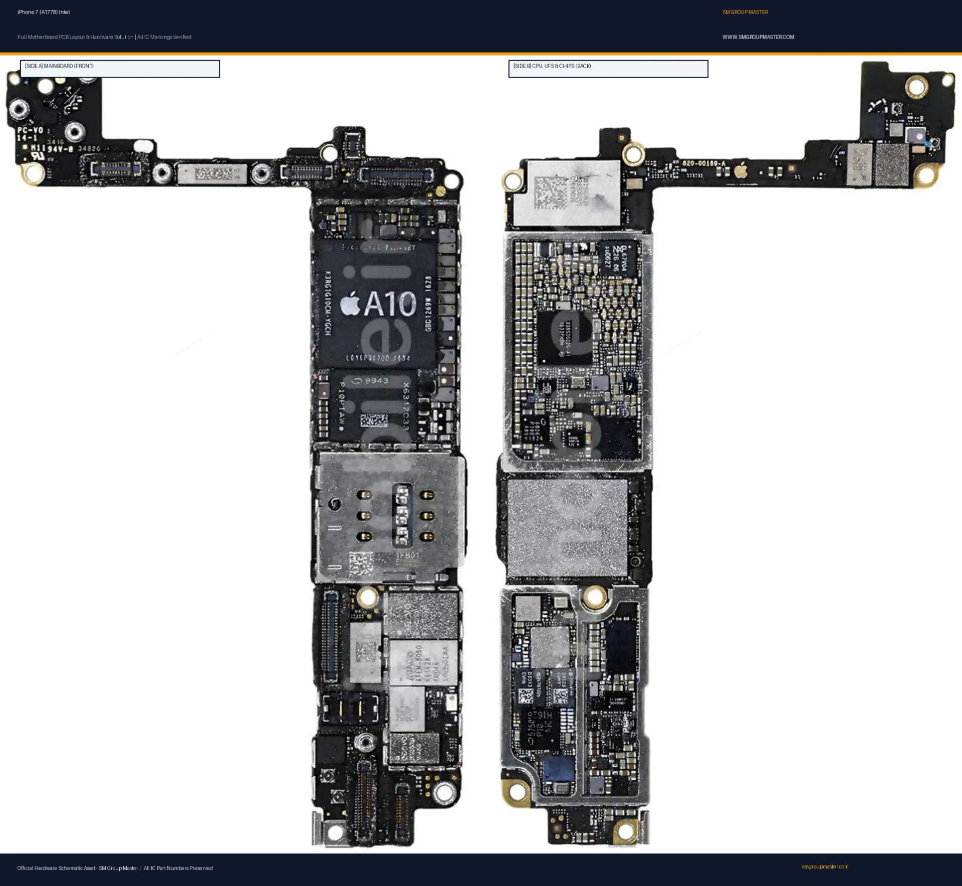 Preview image for iPhone 7 (A1778) Intel Hardware Solution & Motherboard Layout