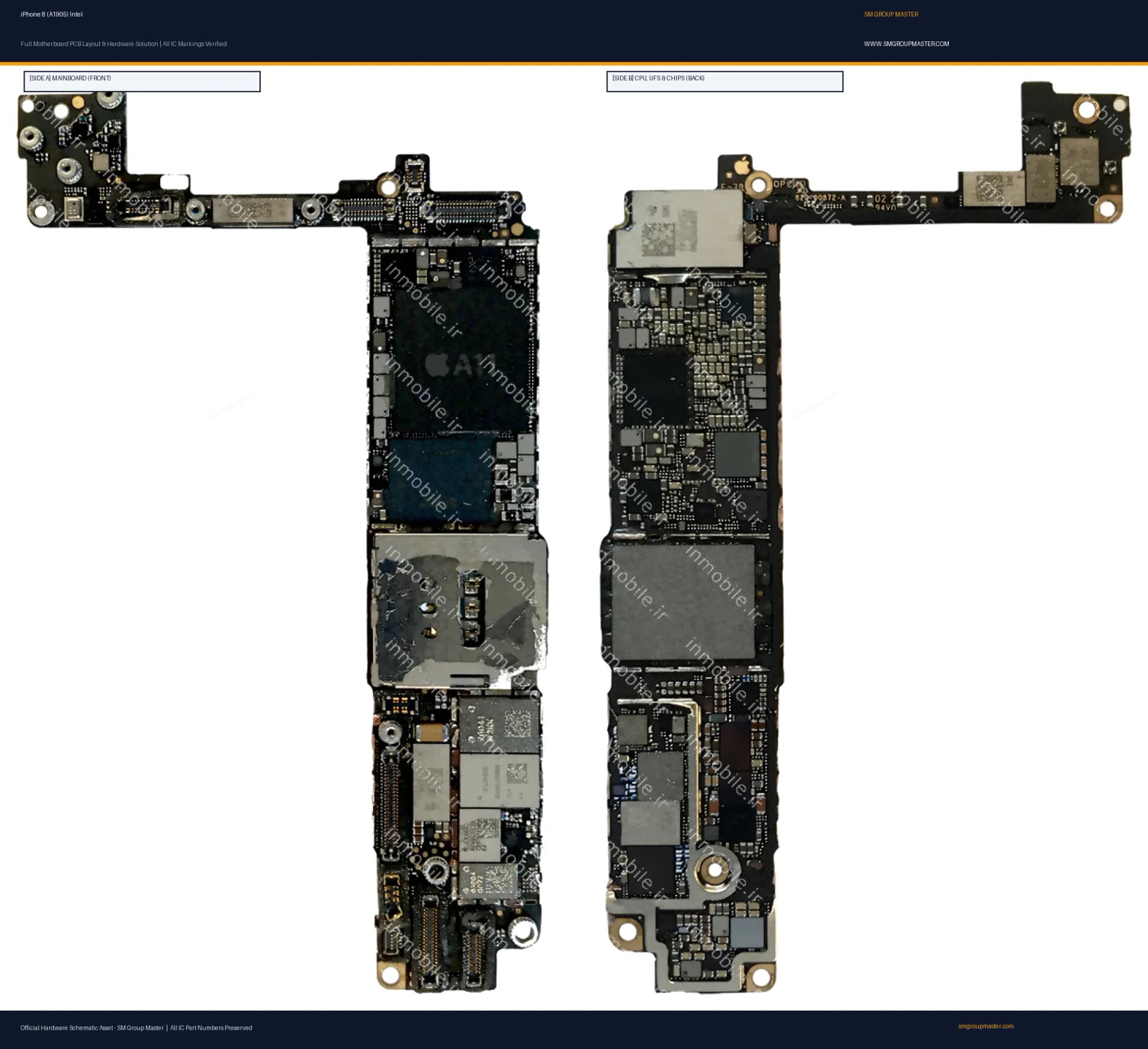 Preview image for iPhone 8 (A1905) Intel Hardware Solution & Motherboard Layout