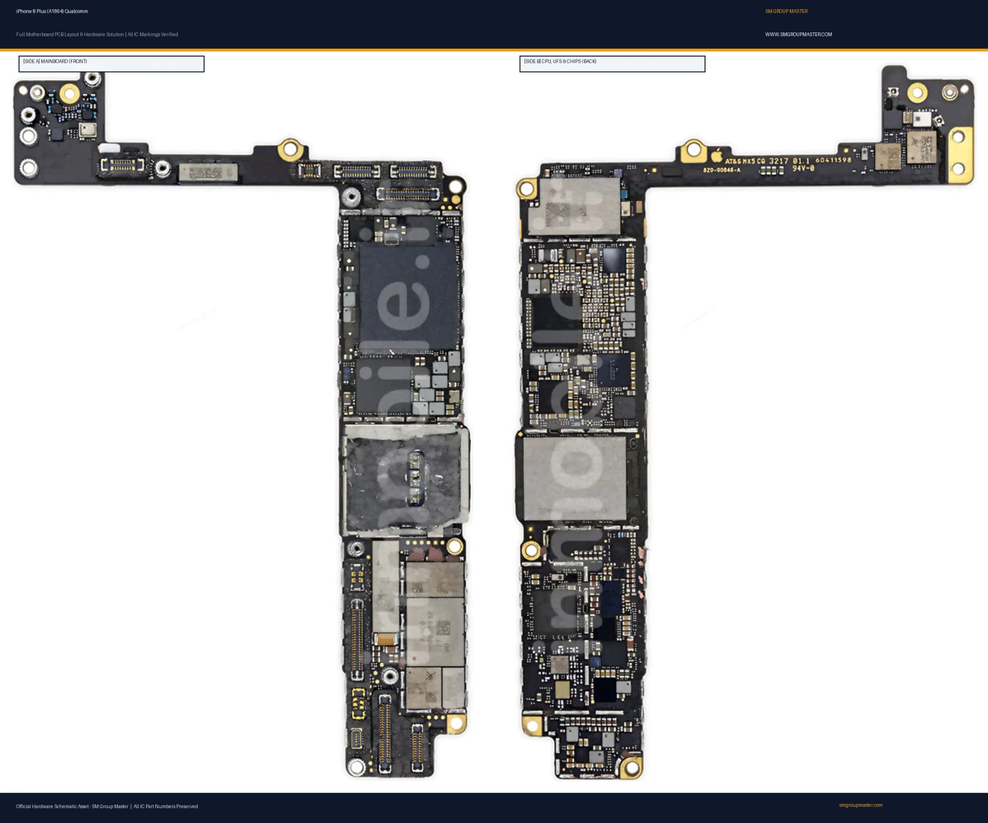 Preview image for iPhone 8 Plus (A1864) Qualcomm Hardware Solution & Motherboard Layout