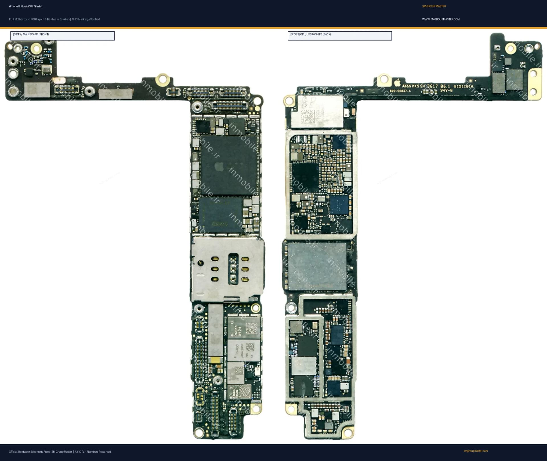 Preview image for iPhone 8 Plus (A1897) Intel Hardware Solution & Motherboard Layout